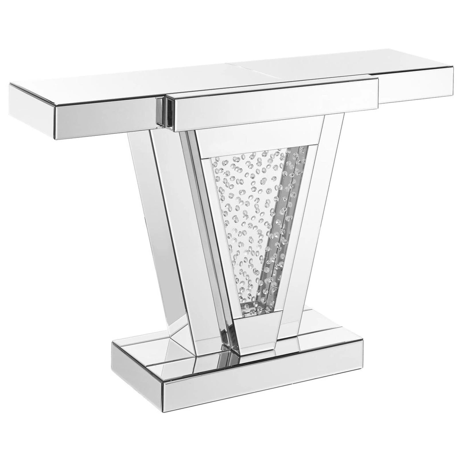 Nova Crystal Console Table, Occasional Tables, Elegant Lighting - Adams Furniture