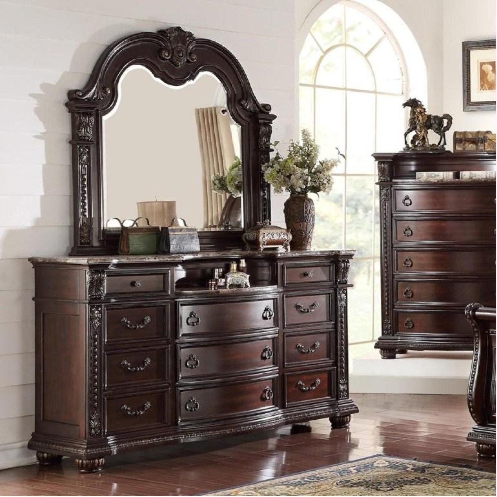 Stanley Dresser & Mirror - Adams Furniture