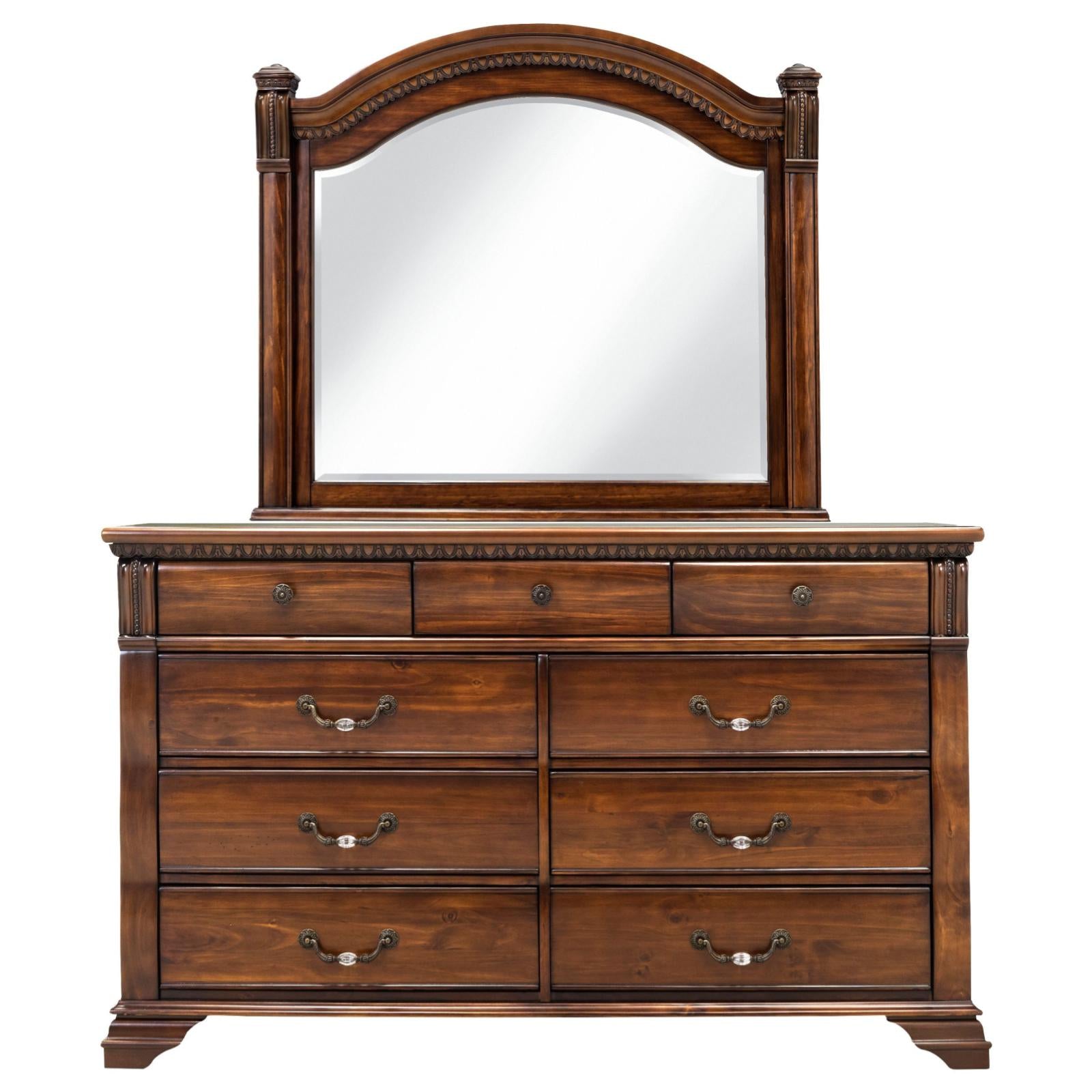 Isabella Dresser & Mirror, Dresser & Mirror, Austin Group - Adams Furniture