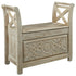 Fossil Ridge Accent Bench, Accent Bench, Ashley Furniture - Adams Furniture
