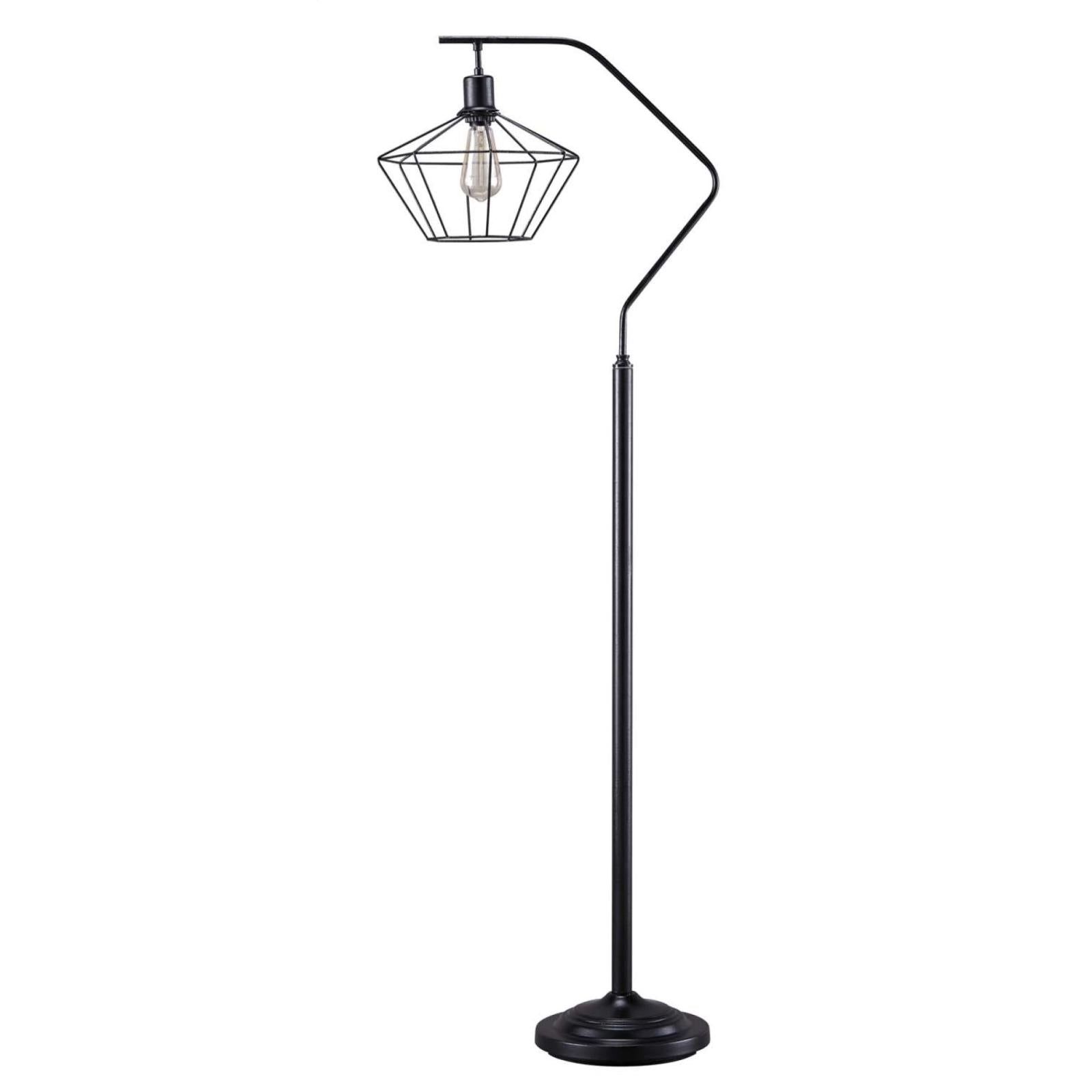 Makeika Black Floor Lamp, Lamp, Ashley Furniture - Adams Furniture