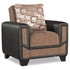 Mondo Brown Convertible Chair, Accent Chair, Rugnur - Adams Furniture