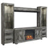 Wynnlow 4 Pice Entertainment Center with Fireplace, TV Stand, Ashley Furniture - Adams Furniture