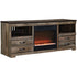 Trinell Glass/Stone Fireplace TV Stand, TV Stand, Ashley Furniture - Adams Furniture
