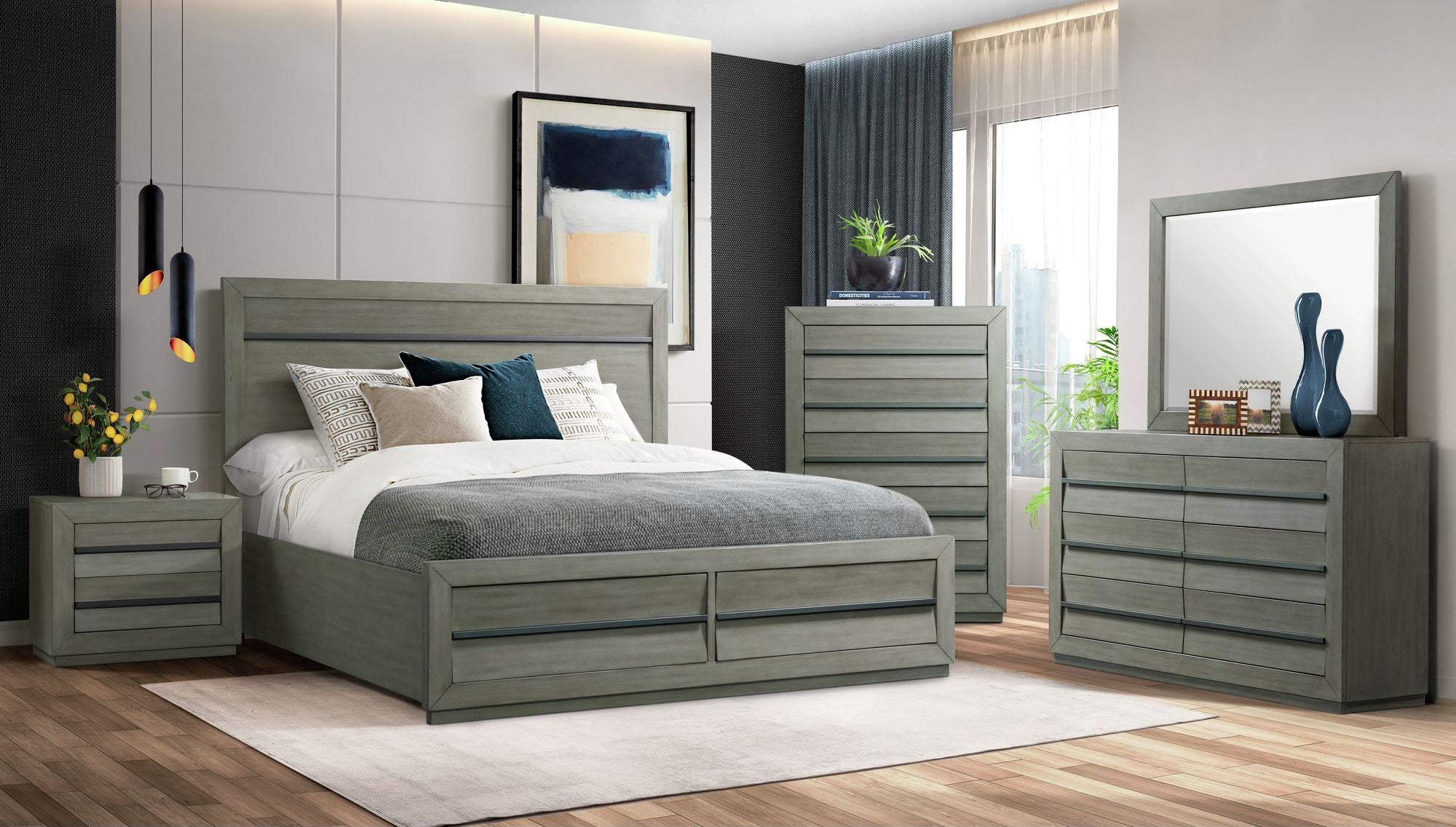 Zig Queen 3 Piece Storage Bedroom Set