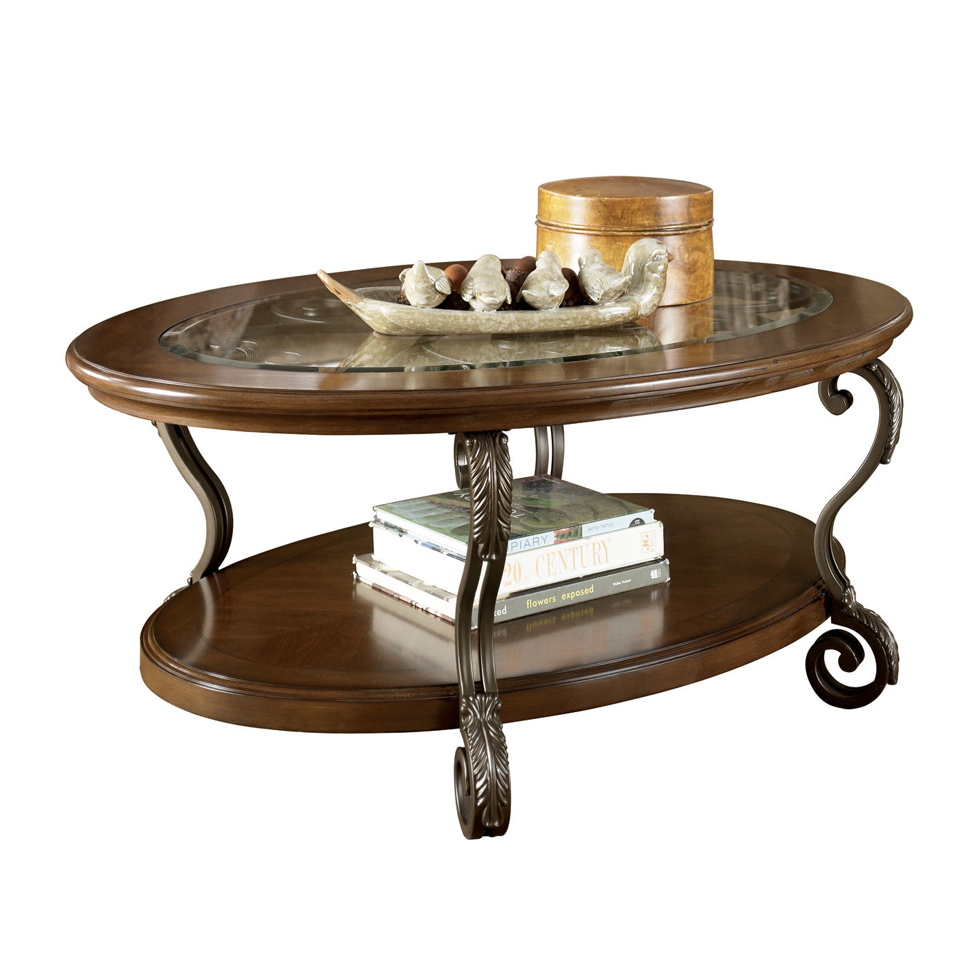 Nestor Oval Coffee Table, Occasional Tables, Ashley Furniture - Adams Furniture